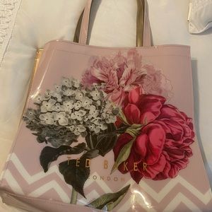 LIKE NEW! Pink floral Ted Baker tote.